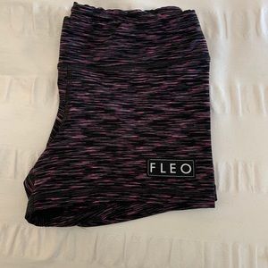 Fleo shorts in black raspberry